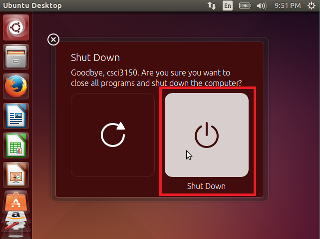 Shutdown from OS